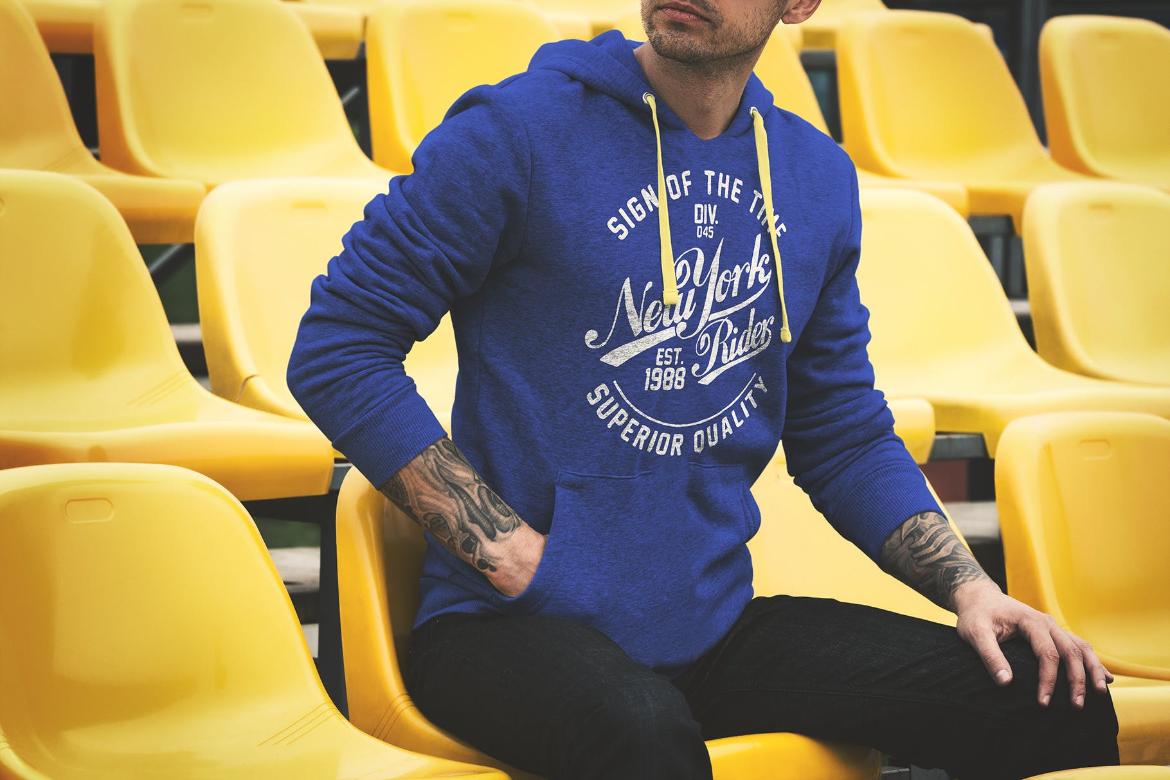Hoodie Mockup Scene Male Model 16