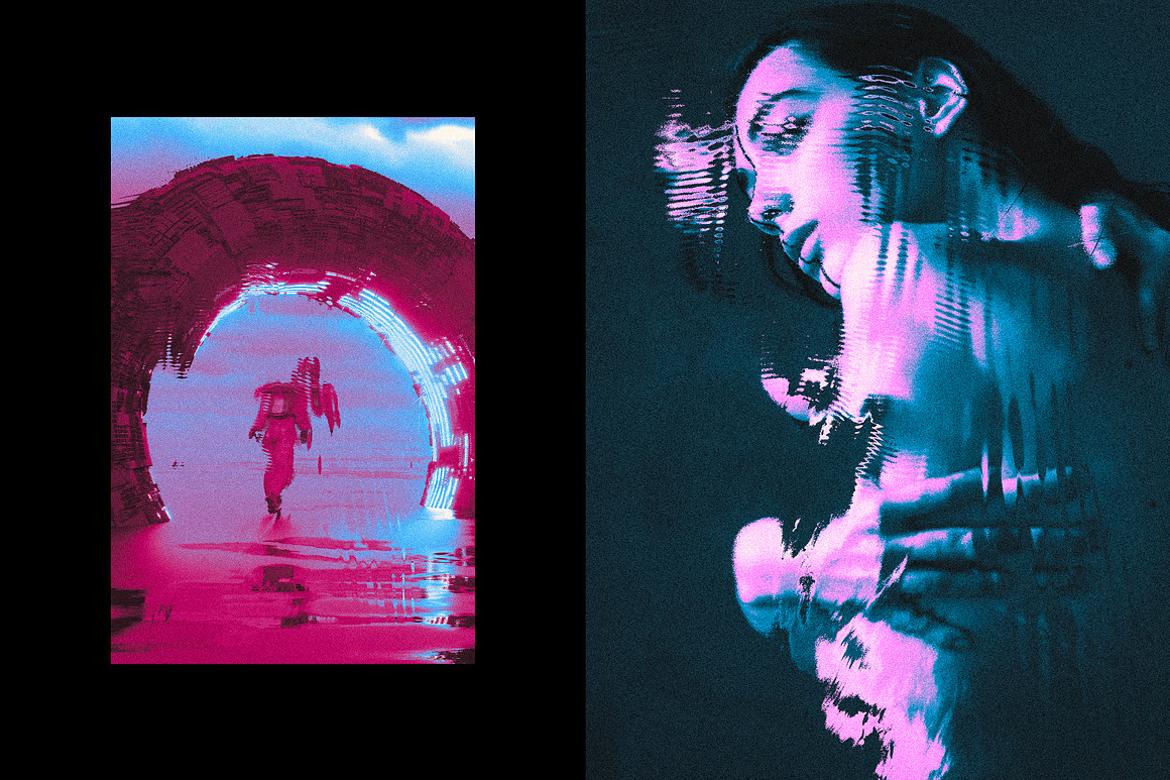 Distorted Mismatches Photo Effect